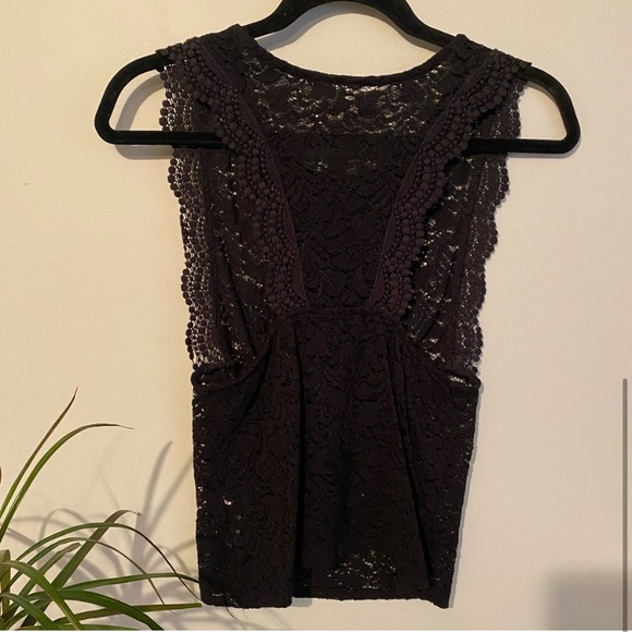 Free People black lace tank - Picture 4 of 6